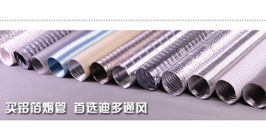 Fireproof Round Semi Rigid Aluminum Duct 20 Inch Big Aluminum Ducting For Air Conditioning