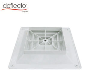 HVAC System Square Ceiling Air Diffuser ABS Vent Hood 300 x 300 MM 4 Way